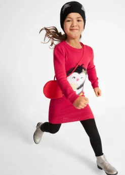 Vestido de punto con bolsillo (2 piezas)