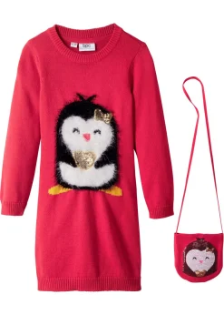 Vestido de punto con bolsillo (2 piezas)