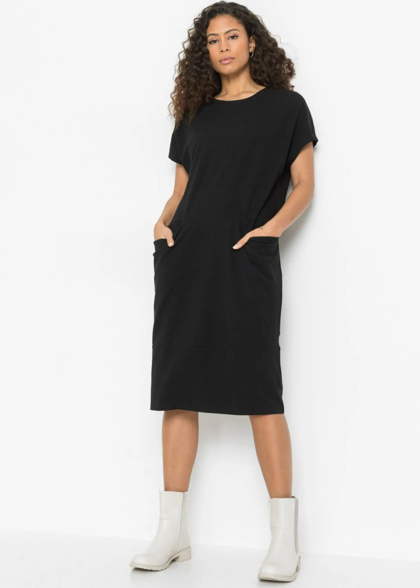 Vestido de punto con bolsillos
