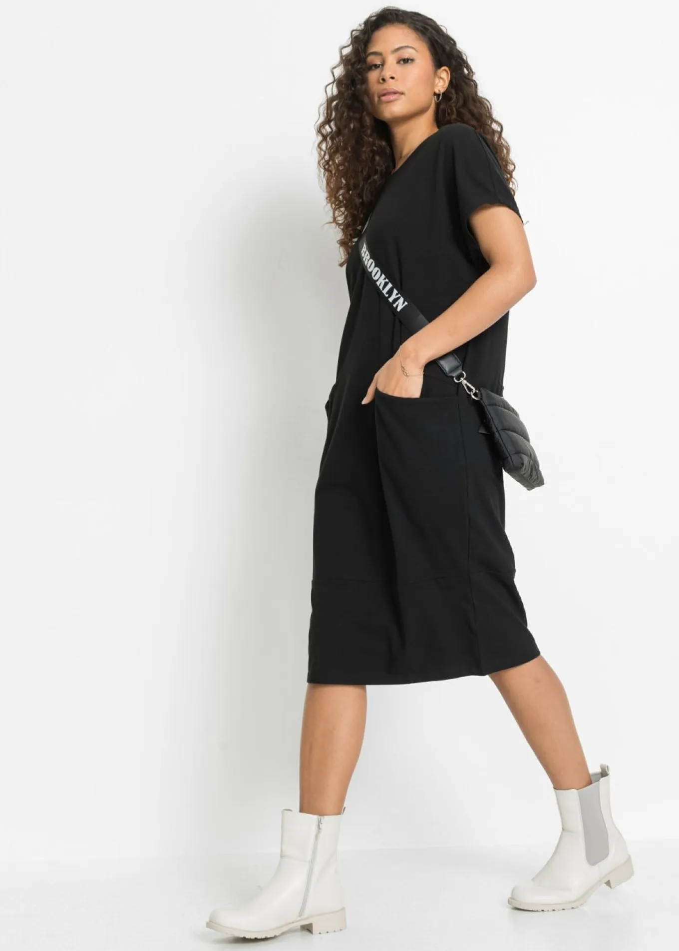 Vestido de punto con bolsillos