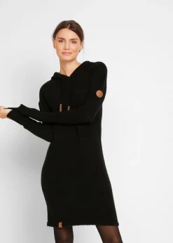 Vestido de punto con capucha