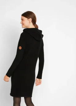 Vestido de punto con capucha