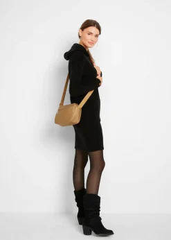 Vestido de punto con capucha