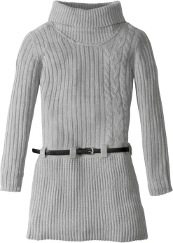 Vestido de punto con cinturón (2 piezas)
