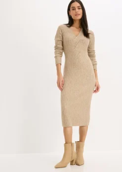 Vestido de punto con contenido de lana