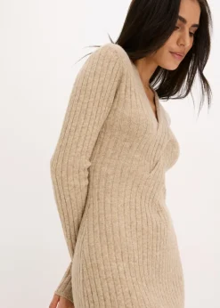 Vestido de punto con contenido de lana