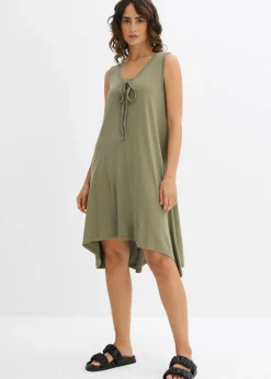 Vestido de punto con cordón