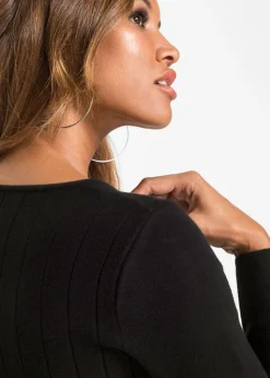 Vestido de punto con cuadros