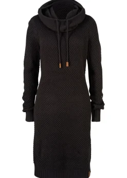 Vestido de punto con cuello tipo chal