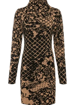 Vestido de punto con cuello alto