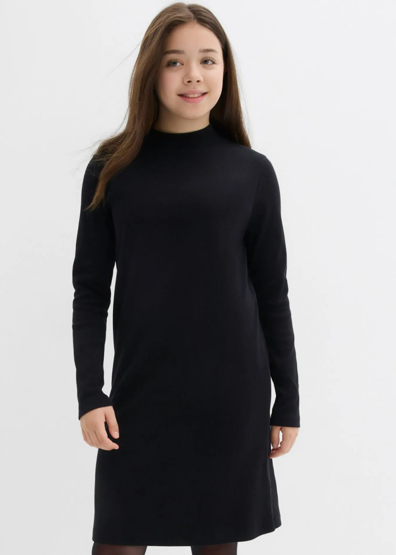 Vestido de punto con cuello alto