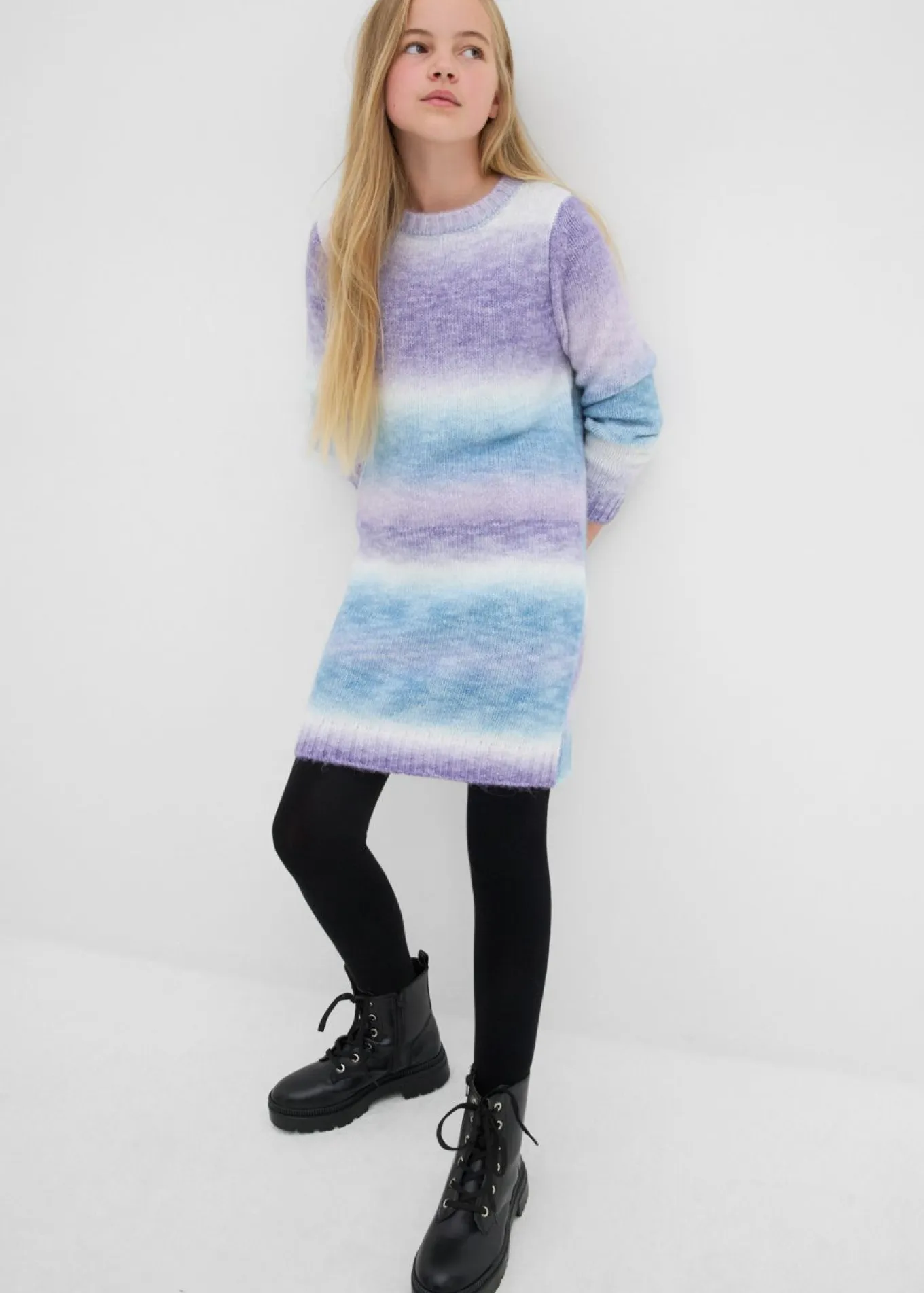 Vestido de punto con degradado cromático