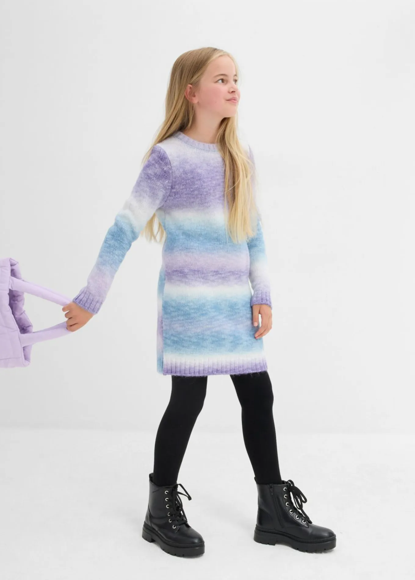 Vestido de punto con degradado cromático