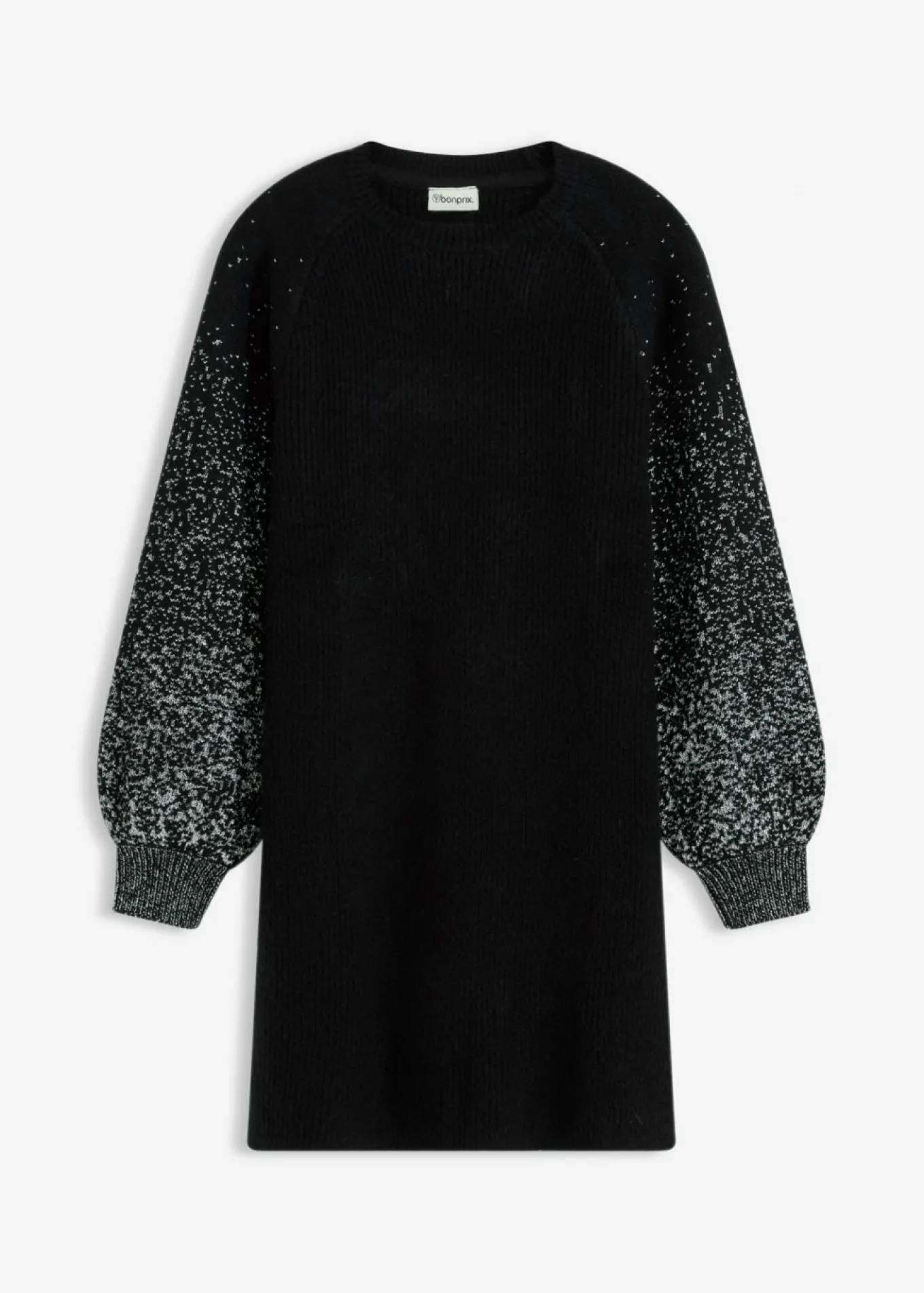 Vestido de punto con efecto brillante