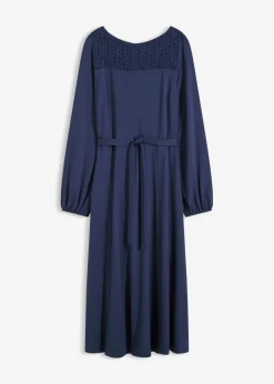 Vestido de punto con encaje