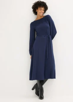 Vestido de punto con encaje