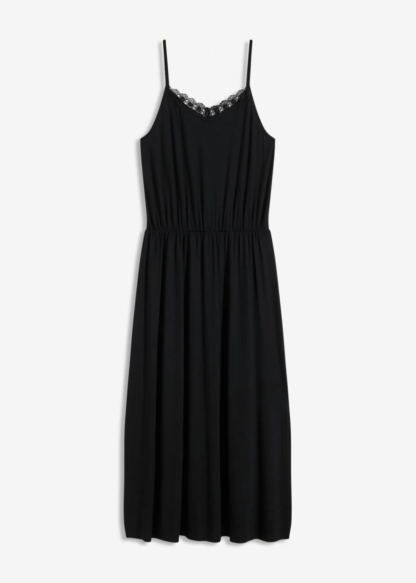 Vestido de punto con encaje