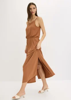 Vestido de punto con encaje