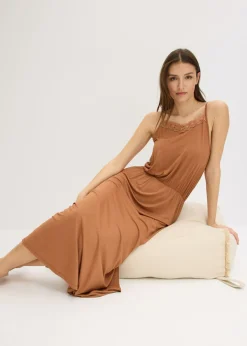 Vestido de punto con encaje