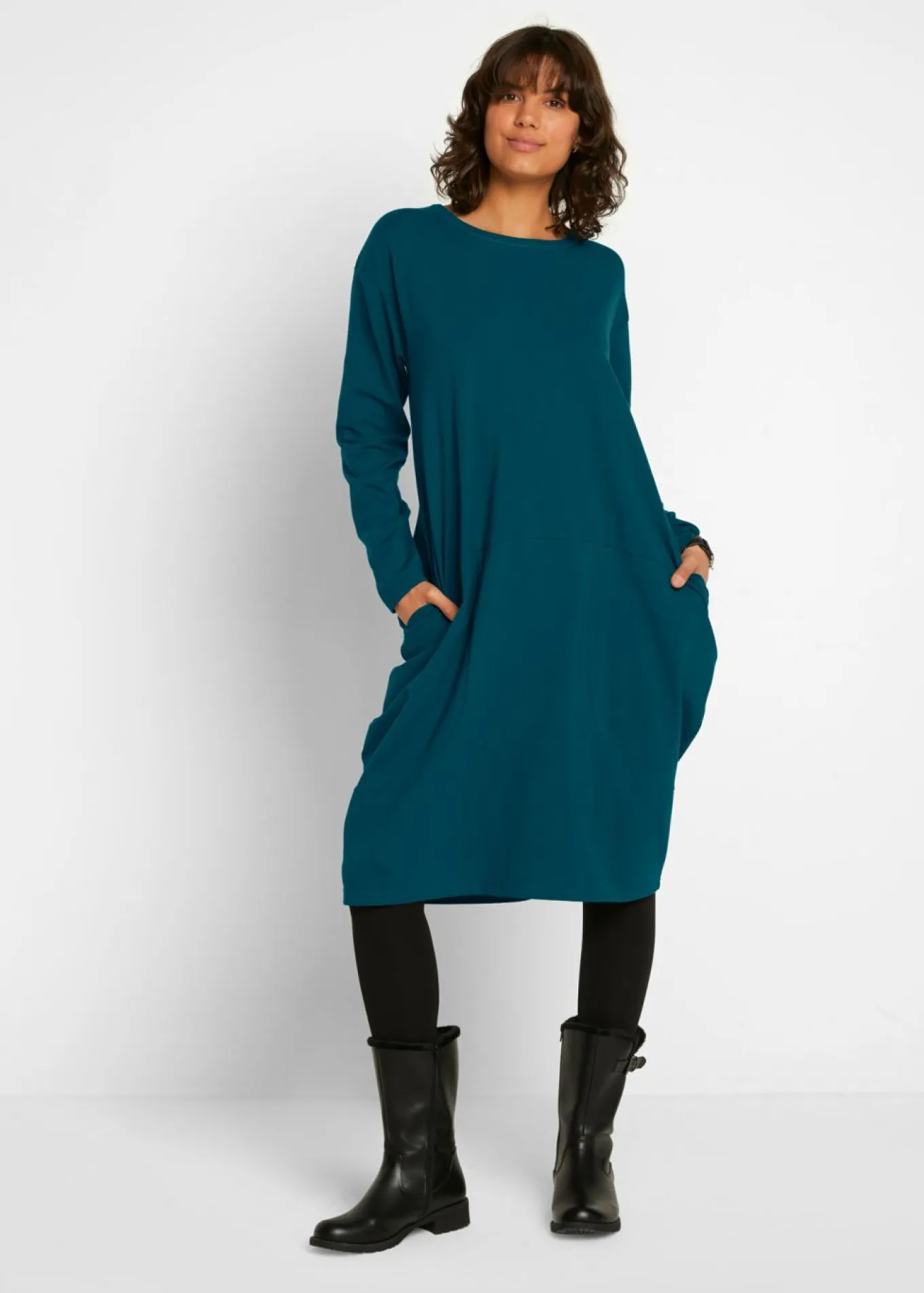 Vestido de punto con forma en O