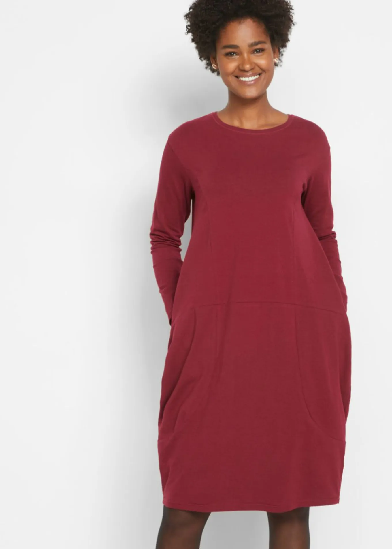 Vestido de punto con forma en O