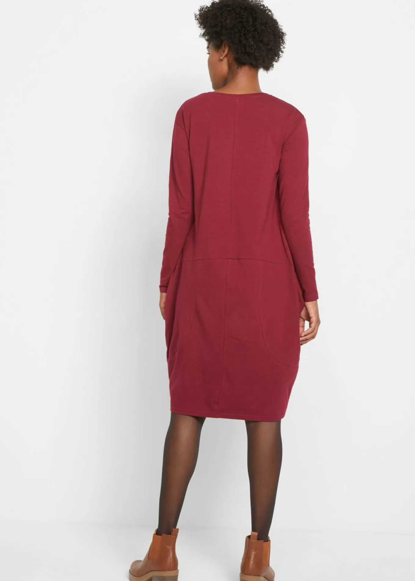 Vestido de punto con forma en O