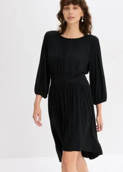 Vestido de punto con fruncidos