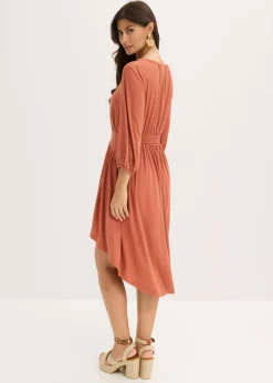 Vestido de punto con fruncidos