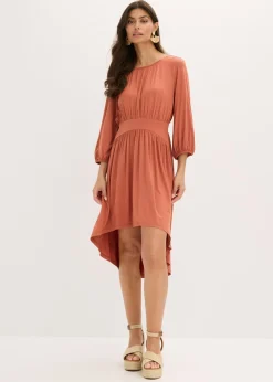 Vestido de punto con fruncidos