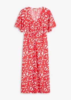 Vestido de punto con fruncido