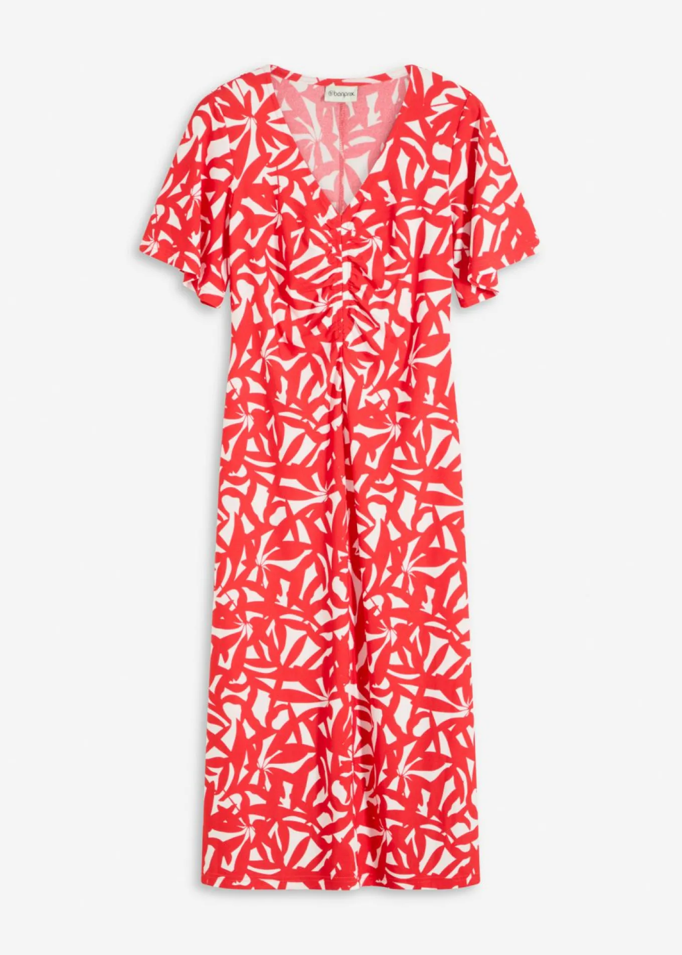 Vestido de punto con fruncido