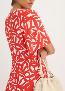 Vestido de punto con fruncido