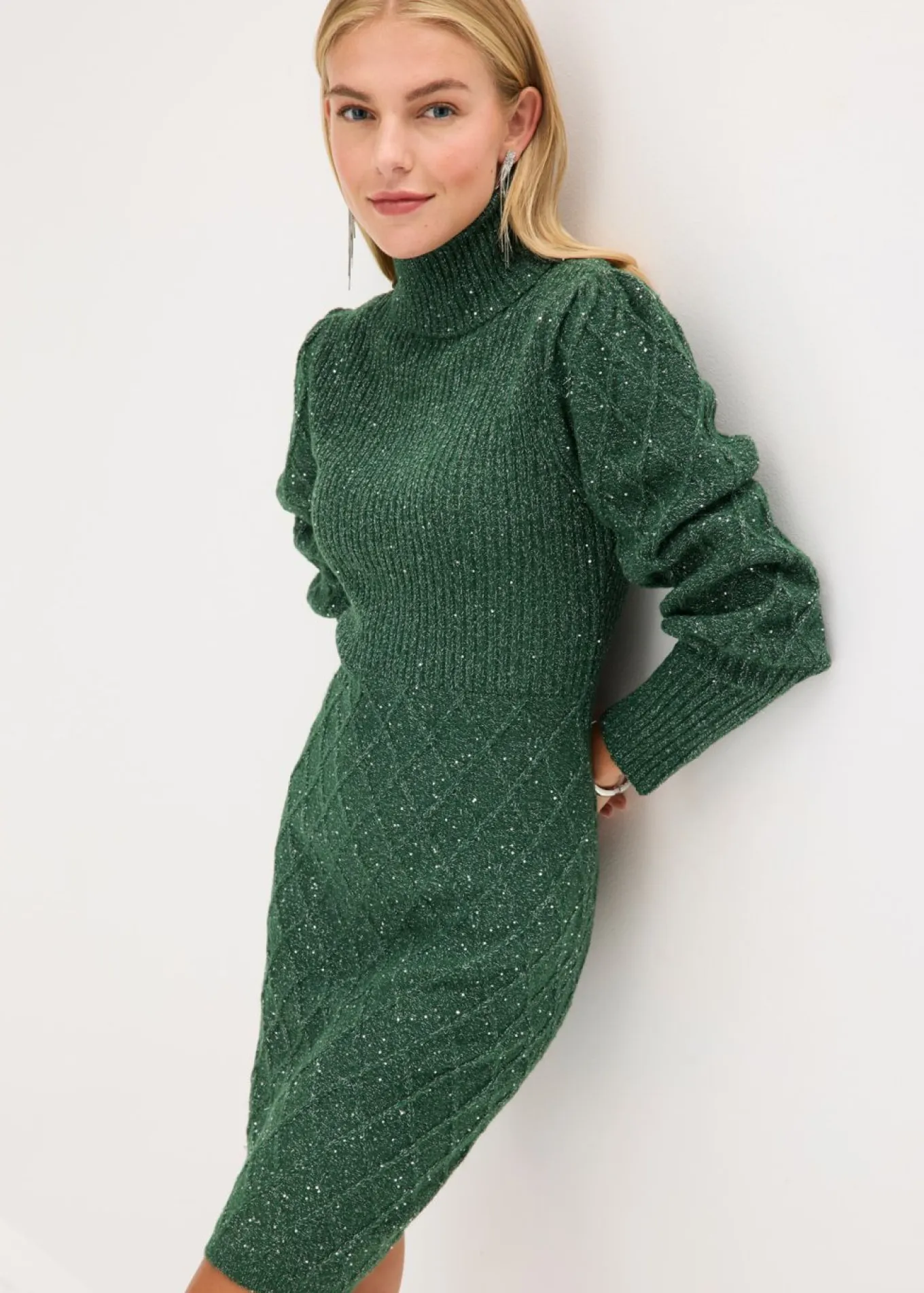 Vestido de punto con lentejuelas