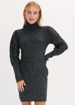 Vestido de punto con lentejuelas