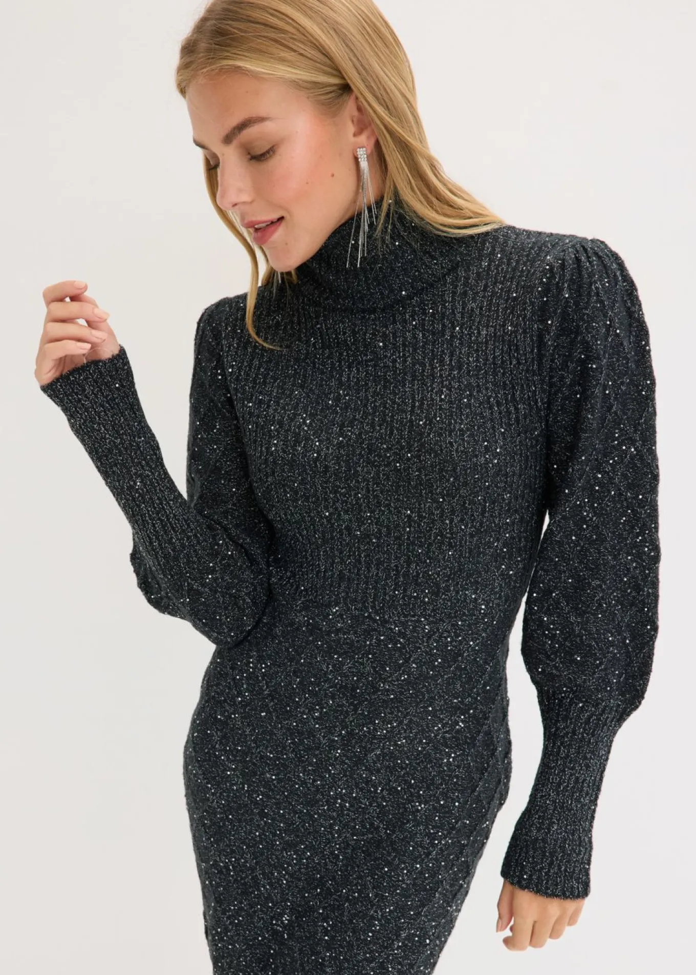 Vestido de punto con lentejuelas