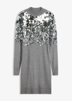 Vestido de punto con lentejuelas