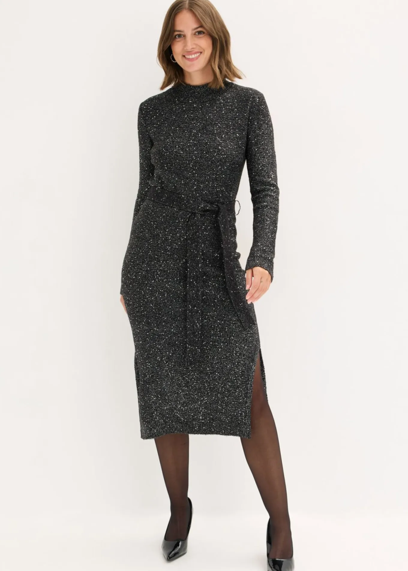 Vestido de punto con lentejuelas