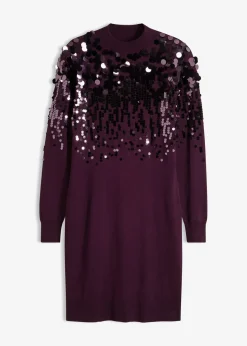 Vestido de punto con lentejuelas