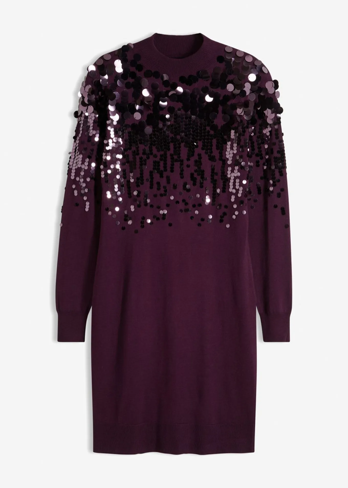 Vestido de punto con lentejuelas