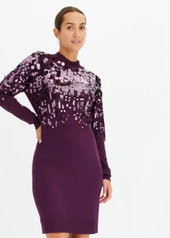 Vestido de punto con lentejuelas