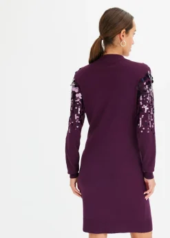 Vestido de punto con lentejuelas