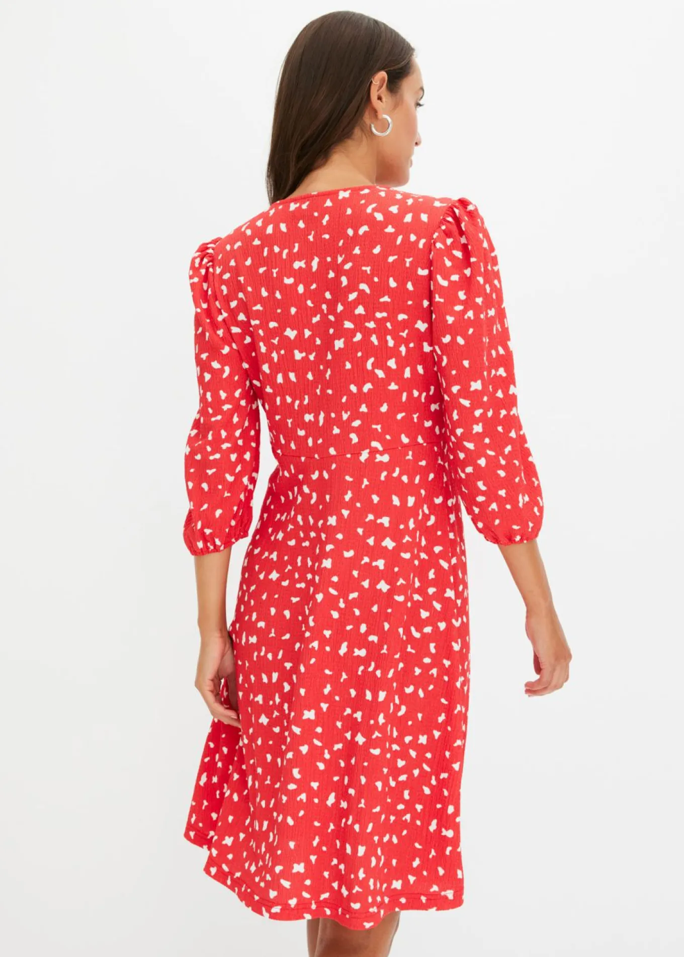 Vestido de punto con línea en A
