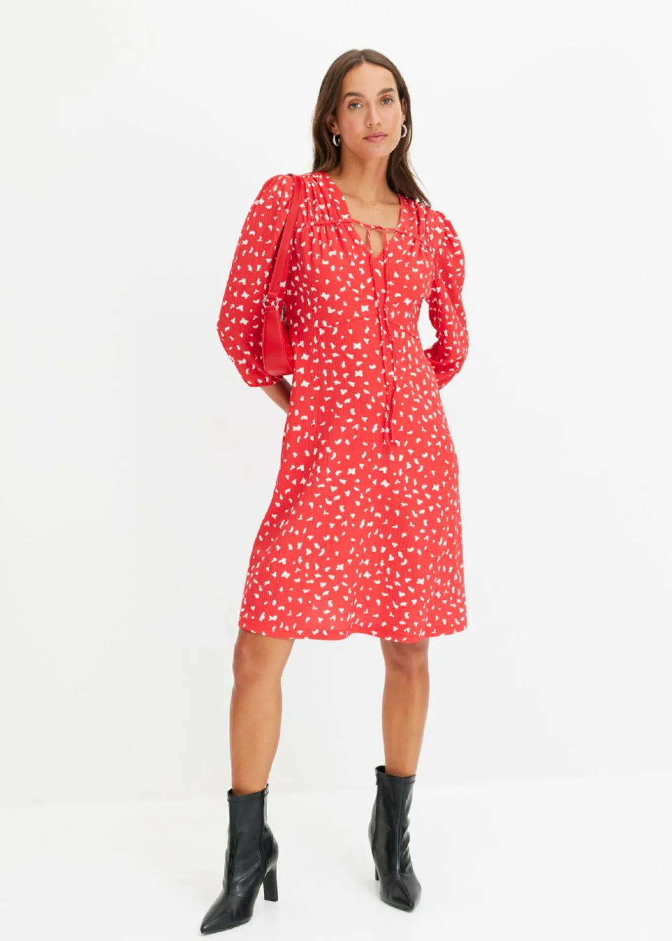 Vestido de punto con línea en A