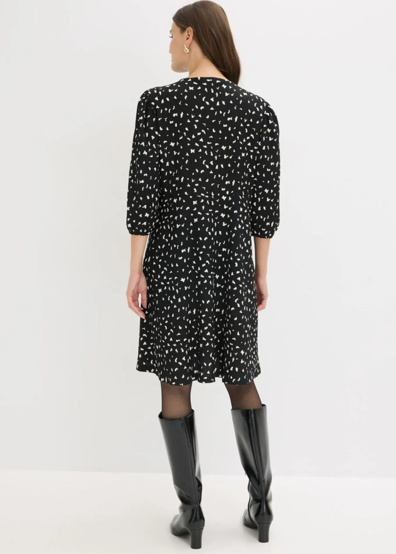 Vestido de punto con línea en A