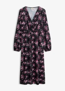 Vestido de punto con mangas abullonadas