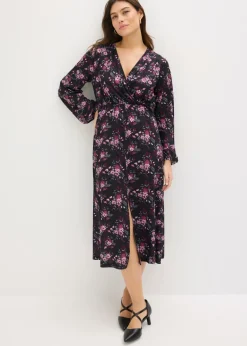 Vestido de punto con mangas abullonadas