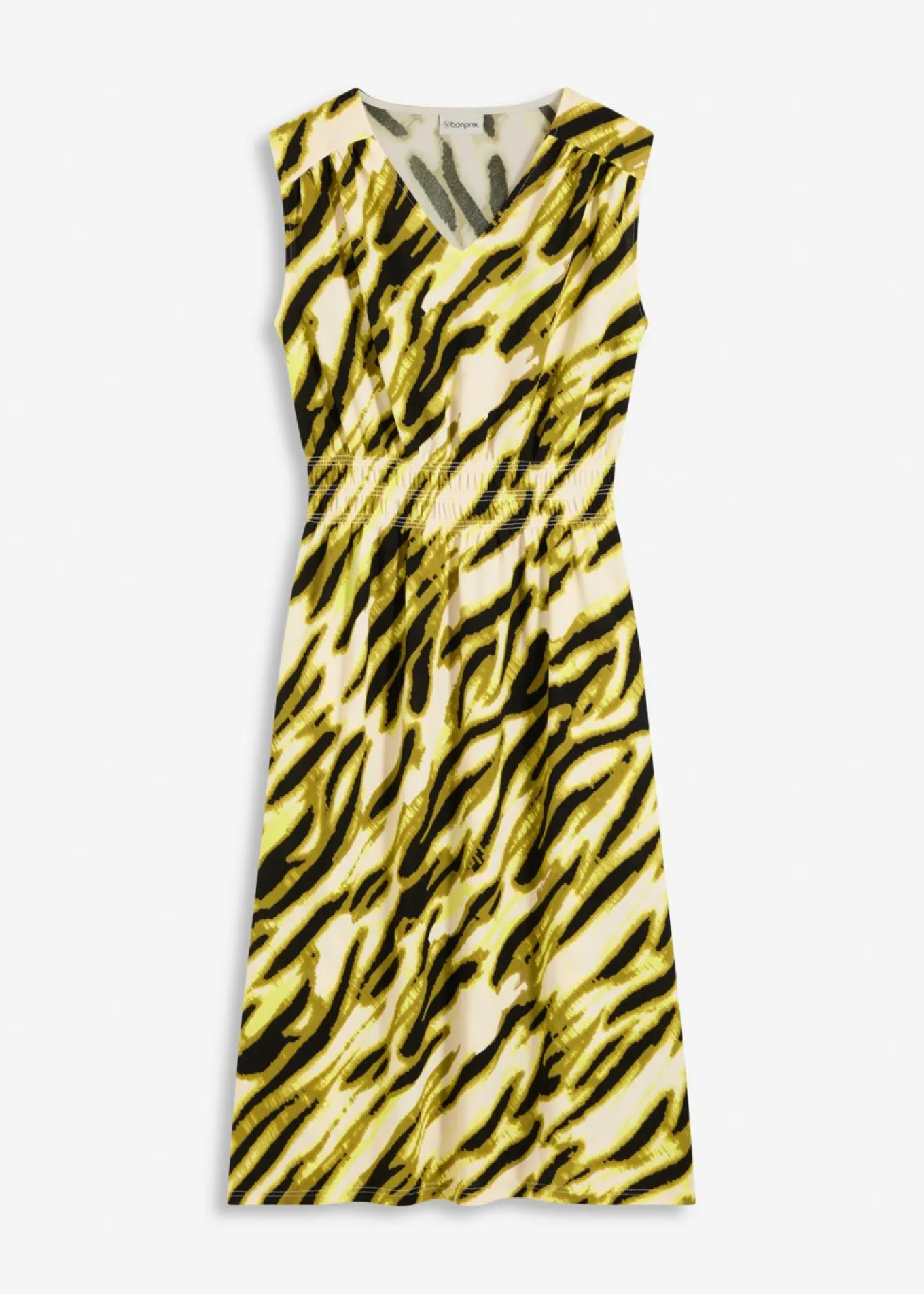 Vestido de punto con nido de abeja