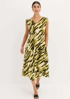 Vestido de punto con nido de abeja