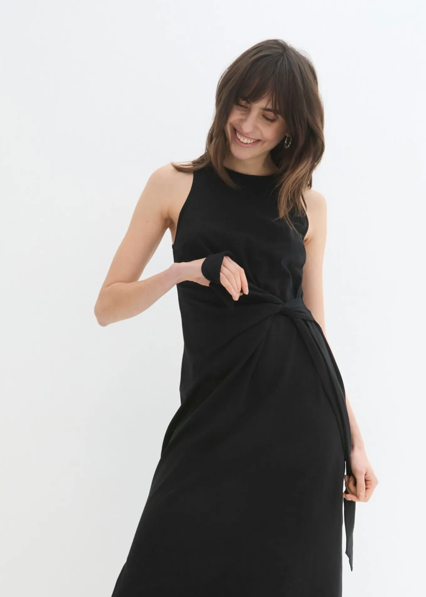 Vestido de punto con nudo