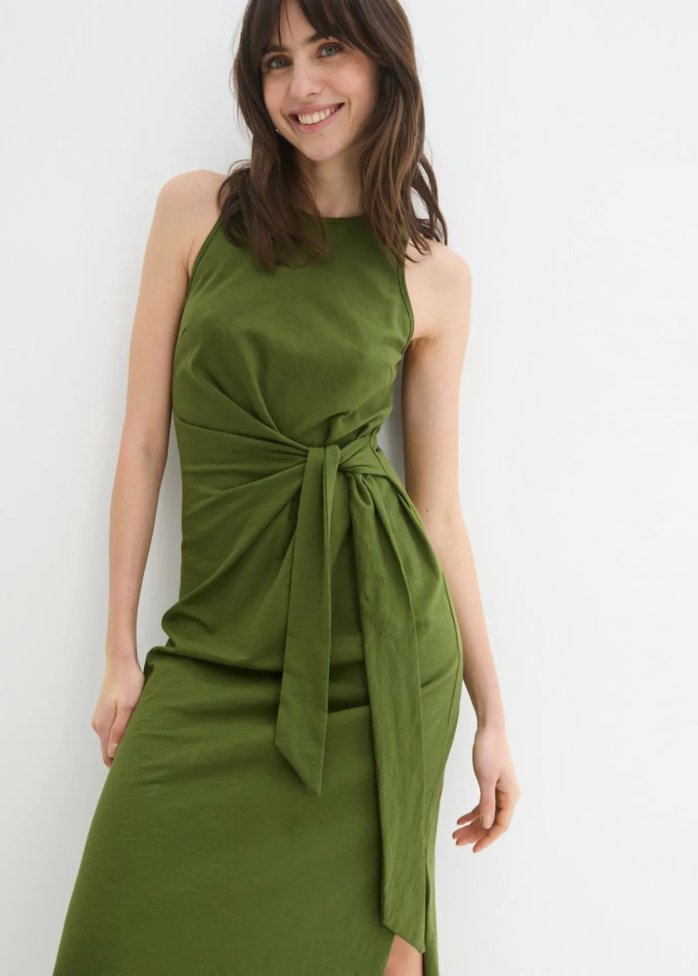 Vestido de punto con nudo